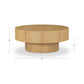 Corey Coffee Table – 36" Round Oak Veneer Coffee Table (7)