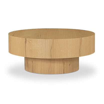 Corey Coffee Table – 36" Round Oak Veneer Coffee Table (1)