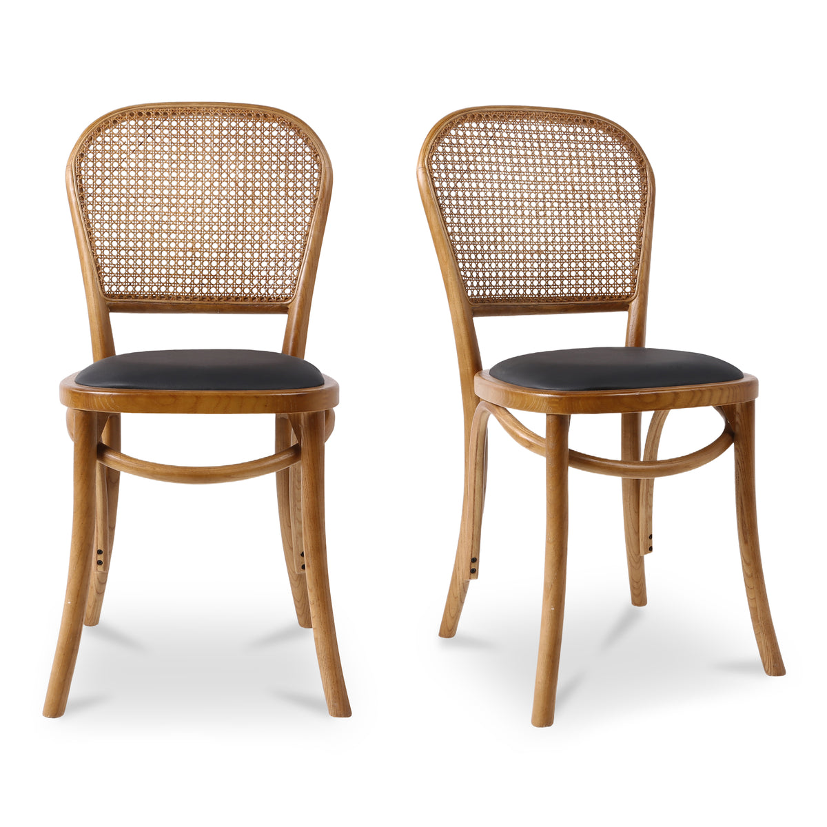Bedford Dining Chair – 16" Rattan and Elm Dining Chair, Set of 2 (1)