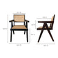 Takashi Dining Chair Set of 2 – 20" Elm and Rattan Dining Chairs (12)