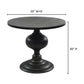 Lexie Dining Table – 35" Round Aluminum Dining Table (6)