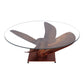 Archimedes Coffee Table – 35.5" Glass Top Coffee Table (2)