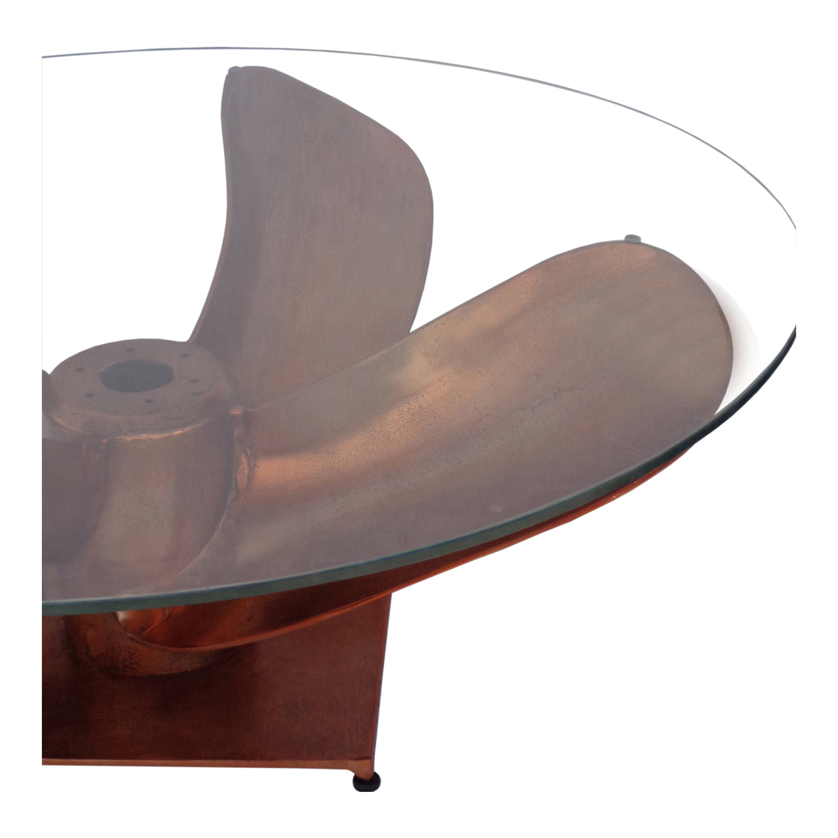 Archimedes Coffee Table – 35.5" Glass Top Coffee Table (3)