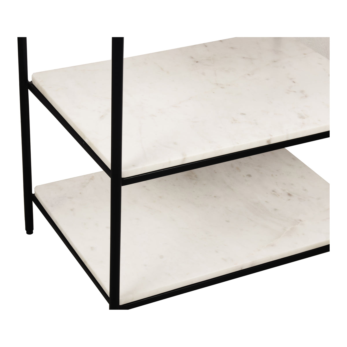 Trine Nightstand – 22" Marble and Iron Nightstand (4)