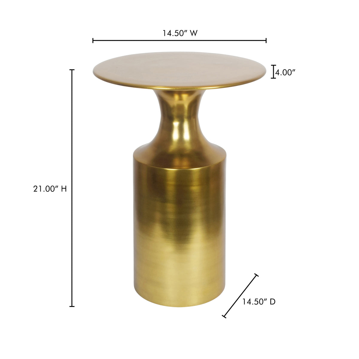 Rassa Accent Table – 14.5" Aluminum Accent Table (2 Colors) (6)