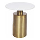 France Accent Table – 18" Marble Top Accent Table (2)