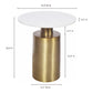 France Accent Table – 18" Marble Top Accent Table (6)