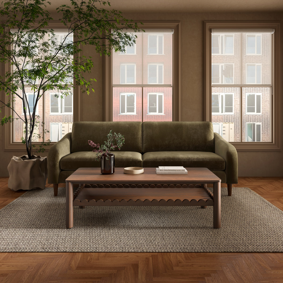 Quinn Sofa – 86.6" Upholstered Sofa (2 Colors) (3)