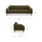 Quinn Sofa – 86.6" Upholstered Sofa (2 Colors) (5)
