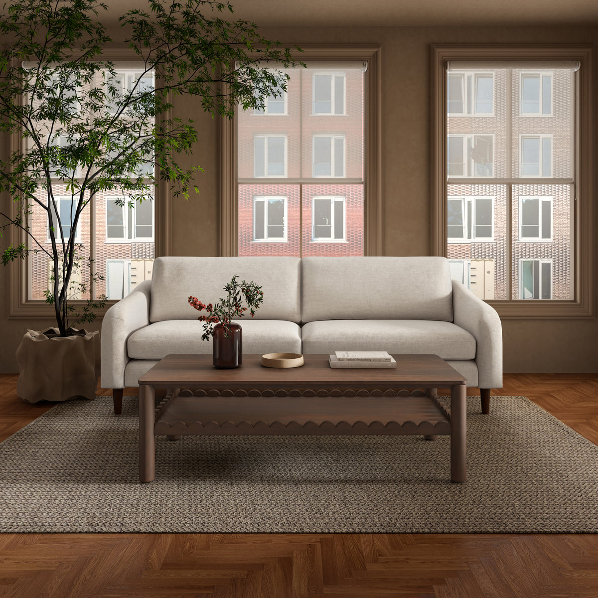 Quinn Sofa – 86.6" Upholstered Sofa (2 Colors) (6)