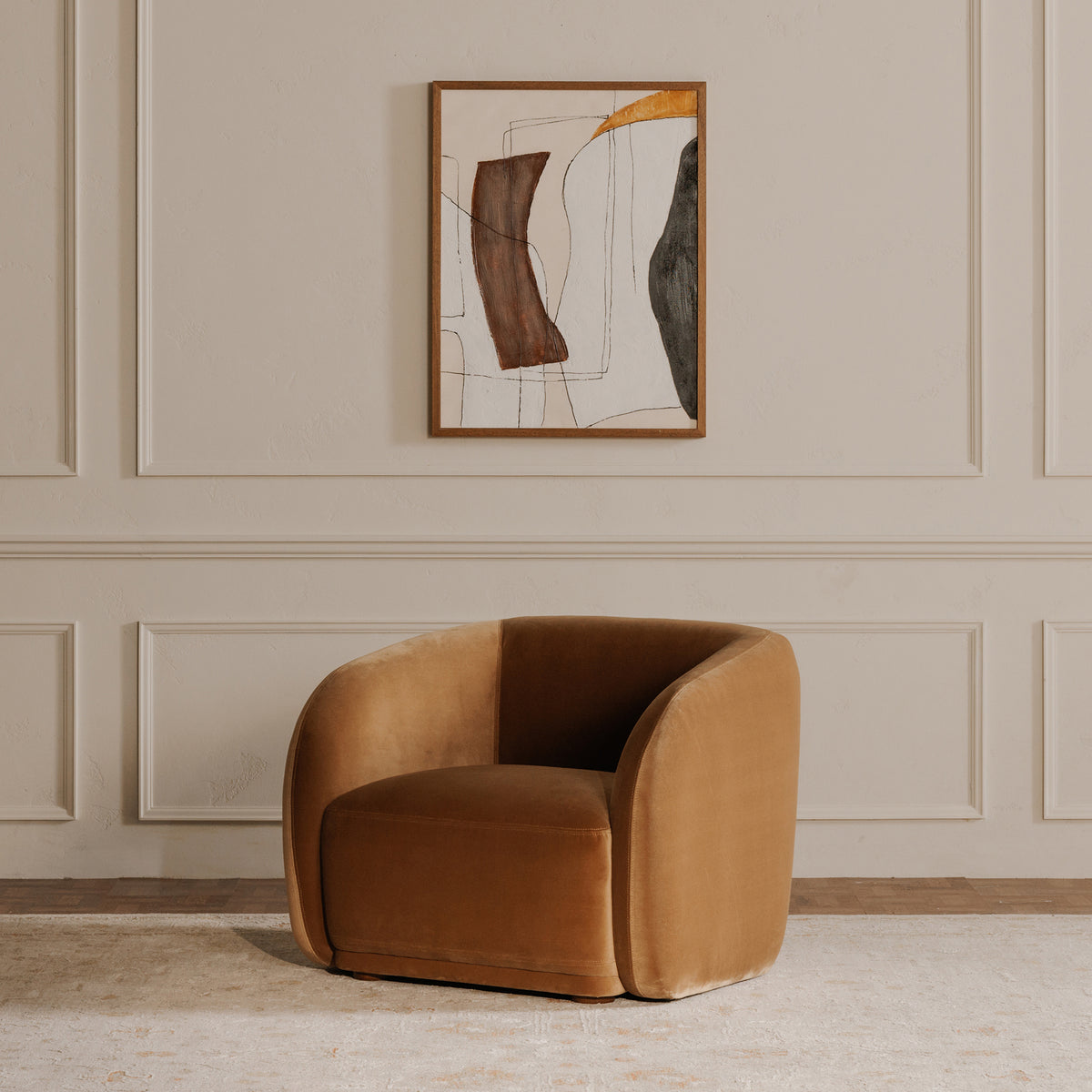 Faye Accent Chair – 37" Upholstered Accent Chair (3 Colors) (9)