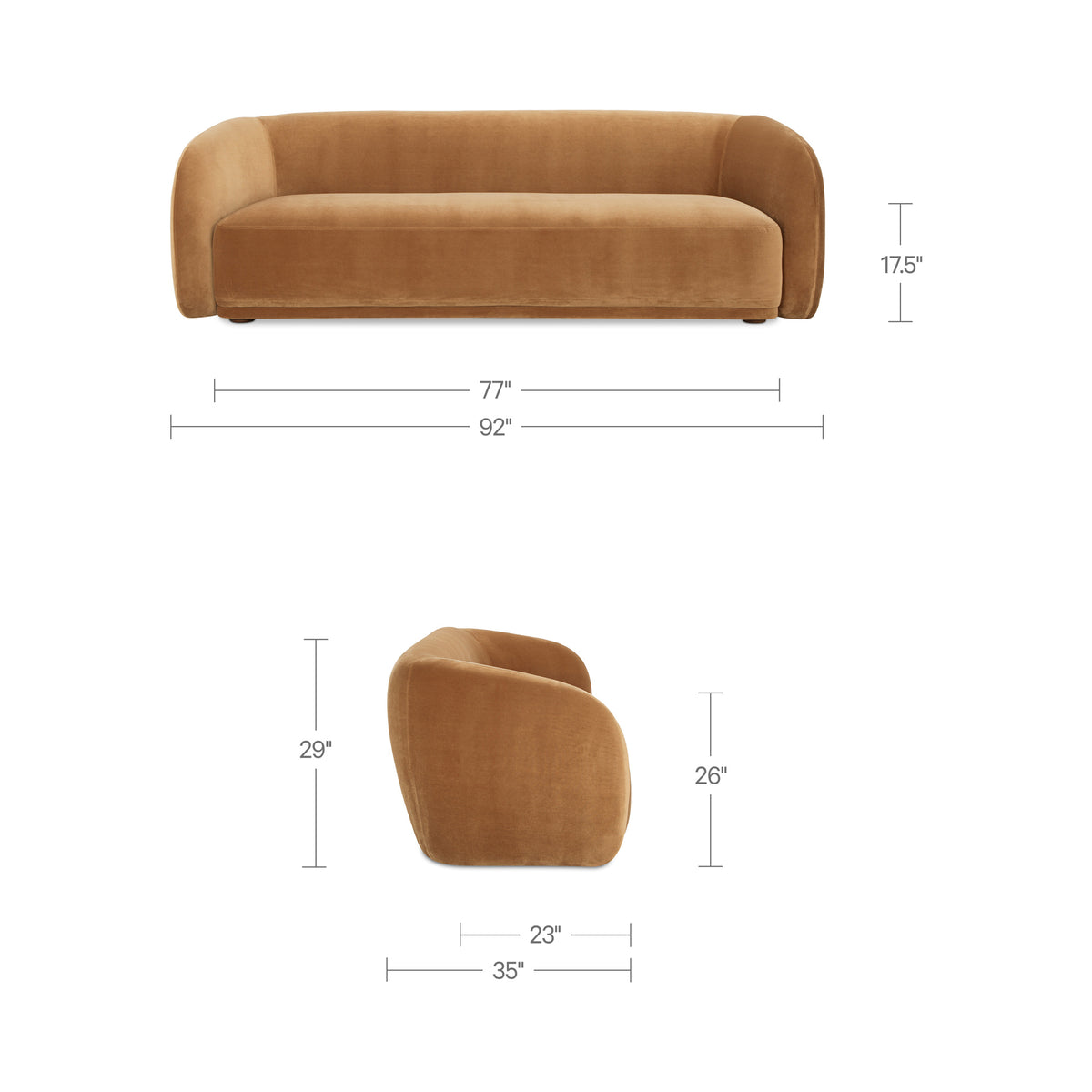 Faye Sofa – 92" Upholstered Sofa (2 Colors) (8)