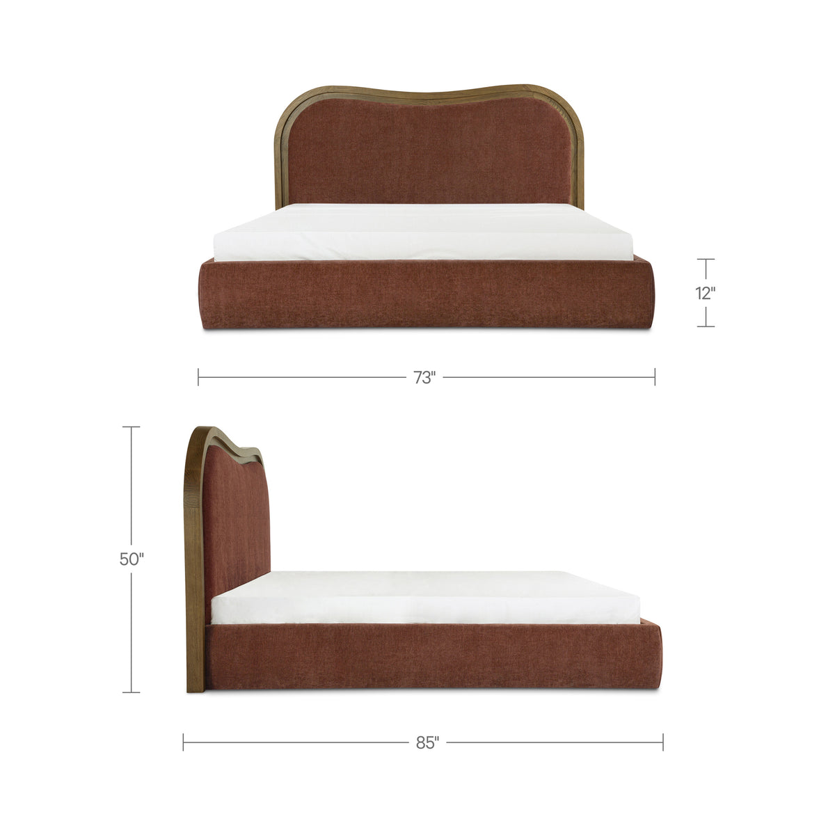 Camilla Bed – 73"–86" Upholstered Bed (3 Colors) (9)
