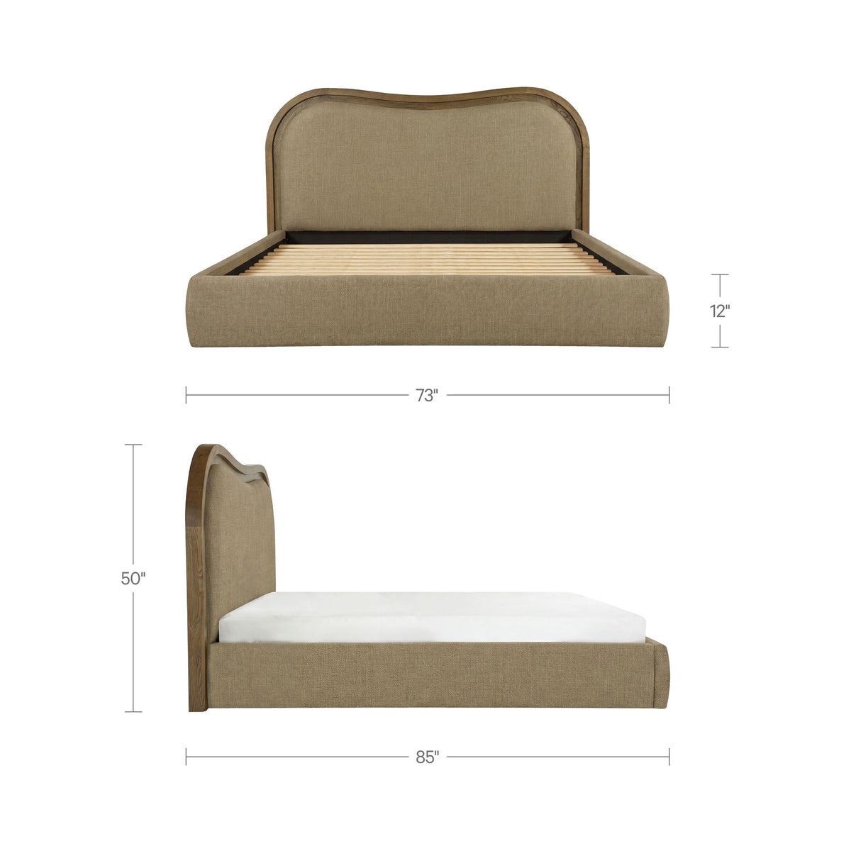 Camilla Bed – 73"–86" Upholstered Bed (3 Colors) (40)