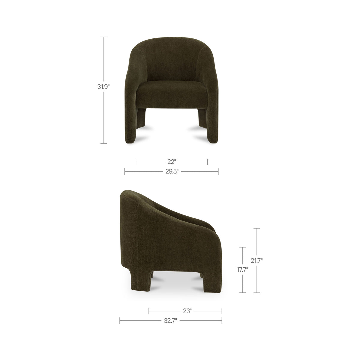 Tuva Accent Chair – 29.5" Upholstered Accent Chair (3 Colors) (9)