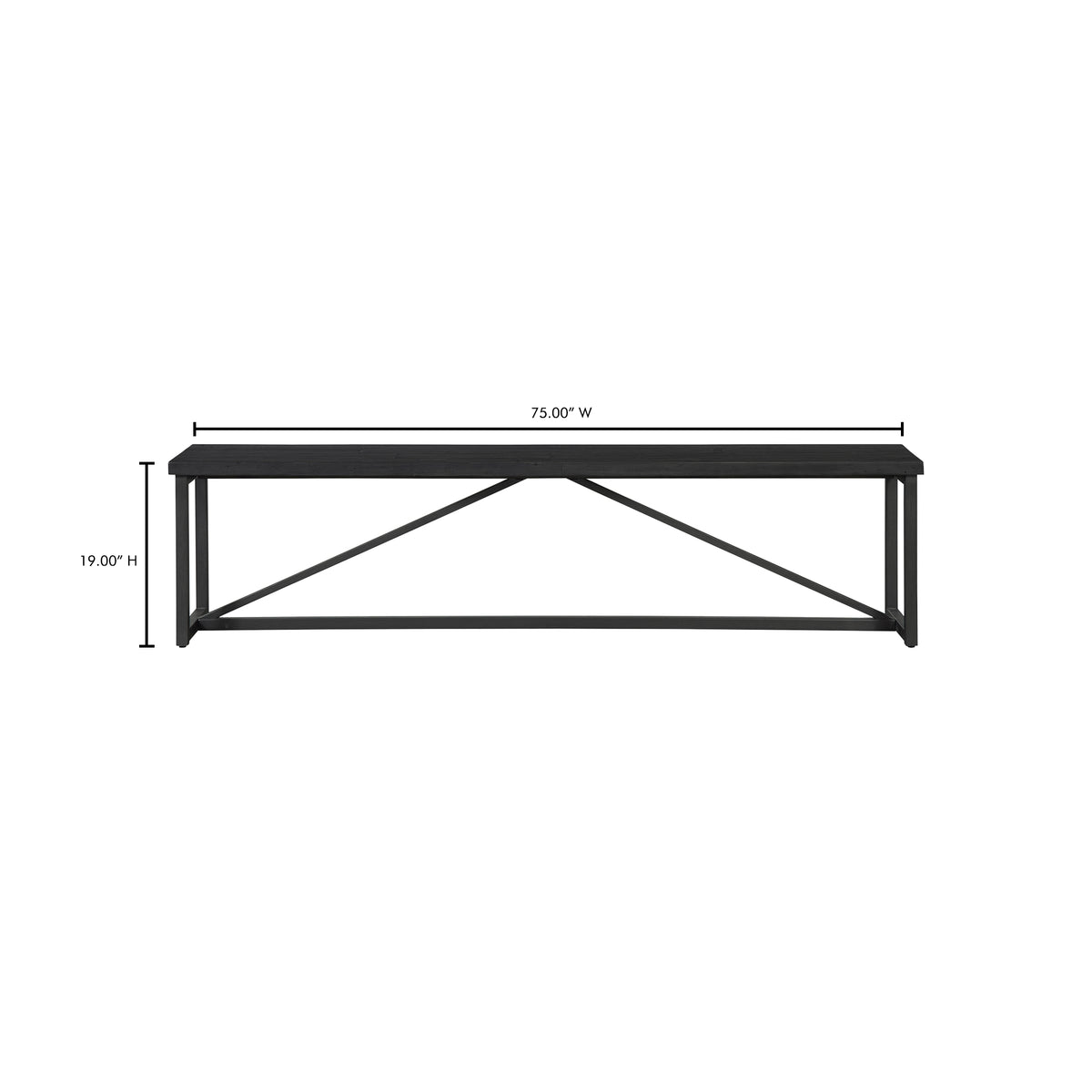 Sierra Bench – 75" Reclaimed Pine Bench (8)