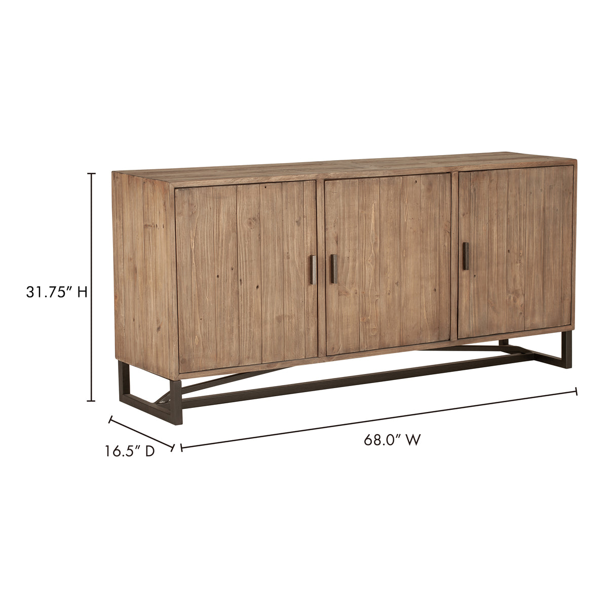 Sierra Sideboard – 68" Reclaimed Pine Sideboard (9)