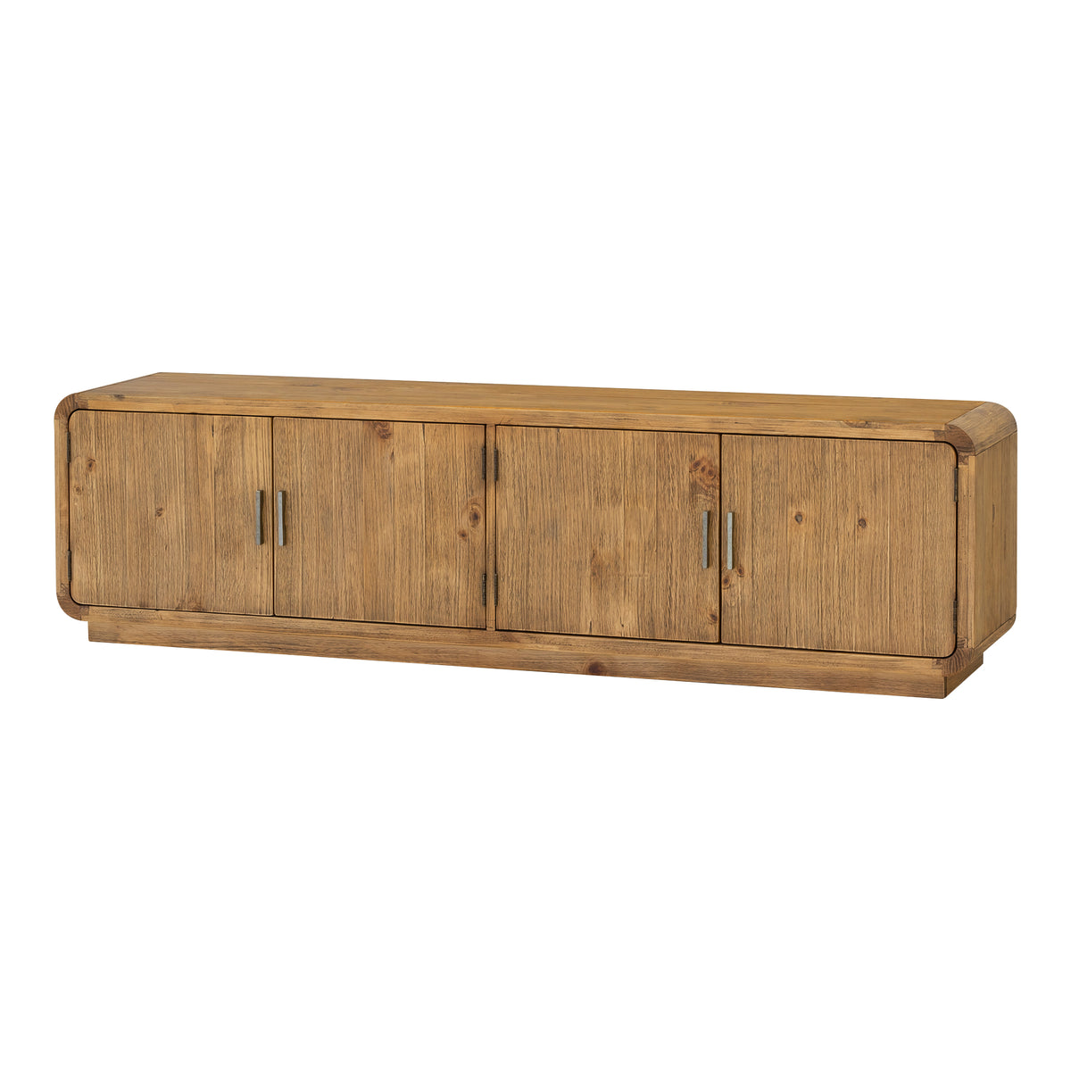 Monterey Media Cabinet – 78.7" Solid Pine Media Cabinet (2 Colors) (15)
