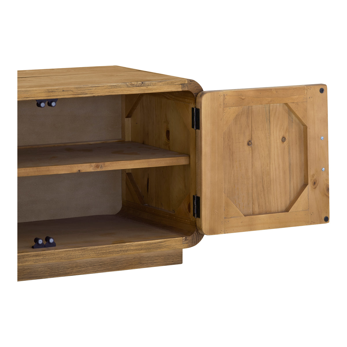 Monterey Media Cabinet – 78.7" Solid Pine Media Cabinet (2 Colors) (17)