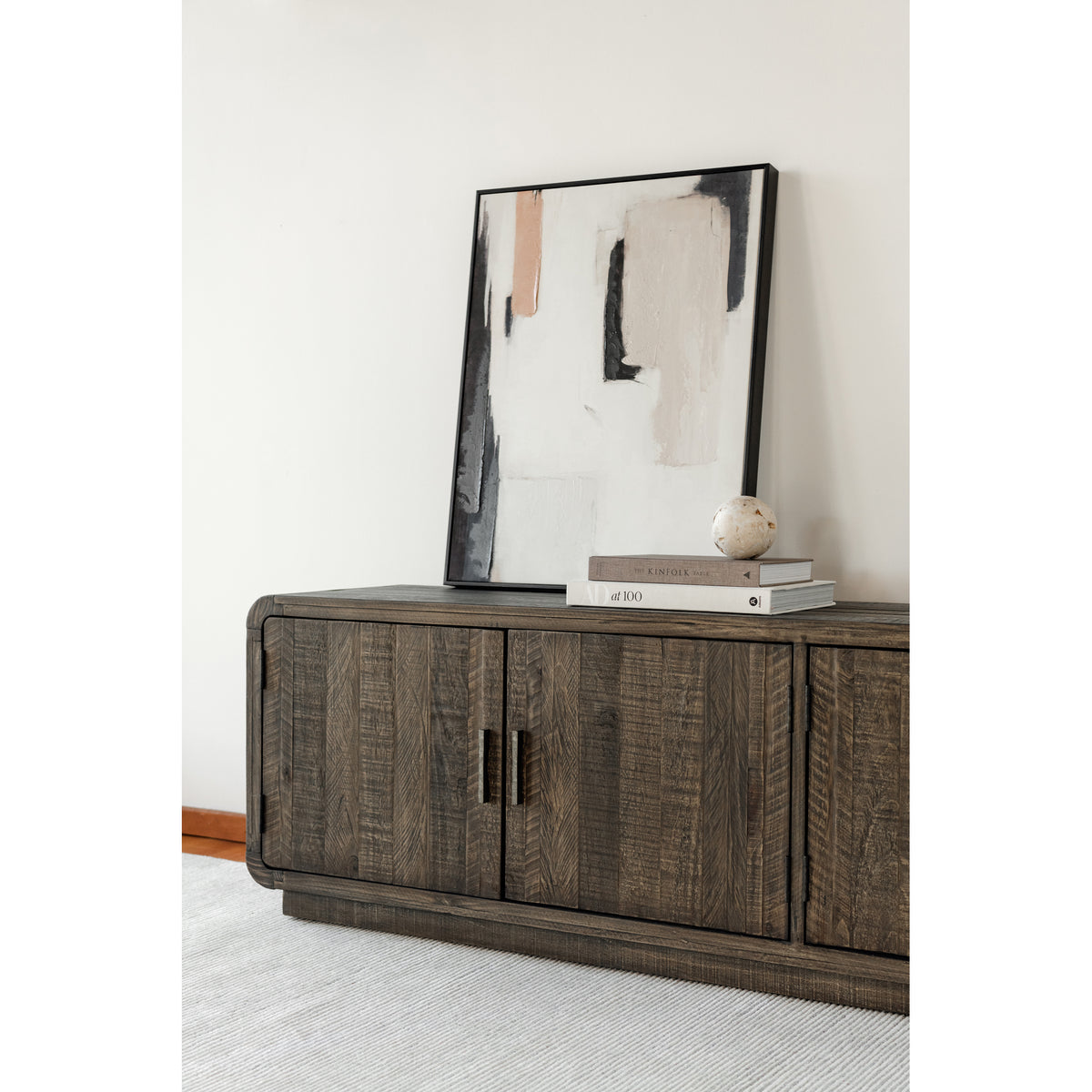 Monterey Media Cabinet – 78.7" Solid Pine Media Cabinet (2 Colors) (8)