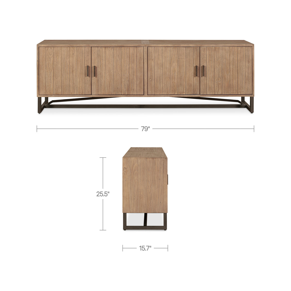Sierra Media Unit – 79" Reclaimed Pine Media Unit (8)