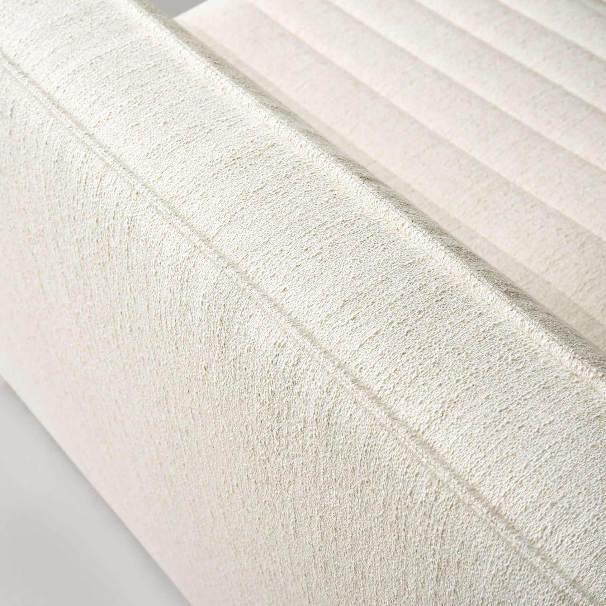 Close-up view of the soft, textured fabric on the Evelyn Harmony Corner Sofa Sectional.
