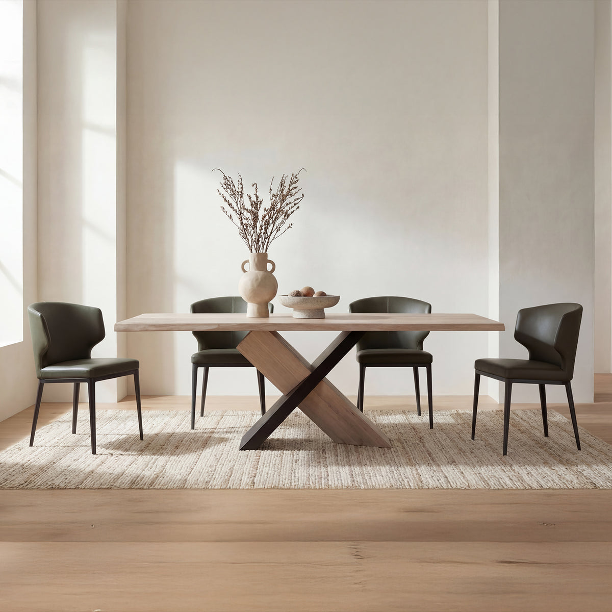 Instinct Dining Table – 79" Oak Dining Table (2)