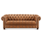 York Chesterfield Genuine Leather Sofa 88'