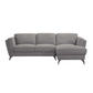 Beckett Gray Fabric Right-Facing Chaise Sofa Sectional 98"