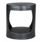 Nuuk Cylindrical Iron Side End Table in Black - Revel Sofa 
