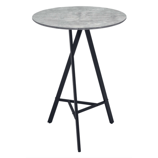 Metz Modern Beverage Bar Table Gray Concrete Top - Revel Sofa