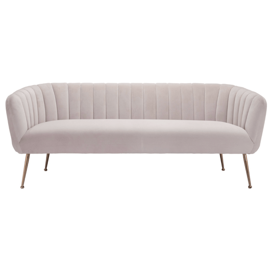 Deco Luxury Sofa in Color Beige or Gray 70” - Revel Sofa
