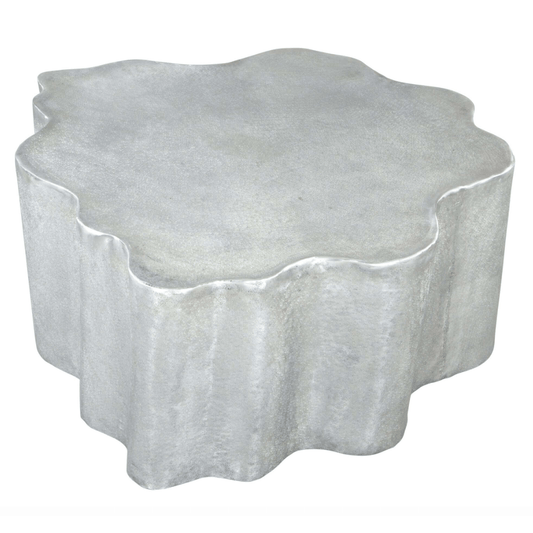Kortha Metal Coffee Table, Antique Silver - Revel Sofa
