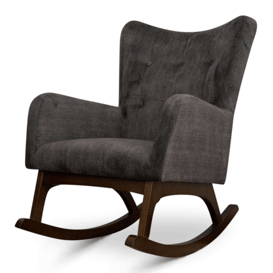 Alistair Tufted Upholstered Solid Wood Frame Rocking Chair - Revel Sofa