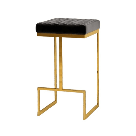 Joel Glam Upholstered Square Bar Counter Stool - Revel Sofa