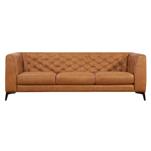 Fargo MCM Tufted Genuine Leather Sofa 90"