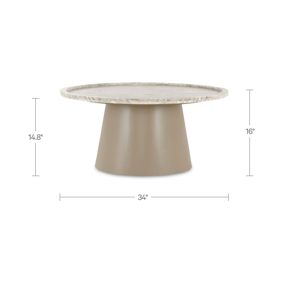 Kimberley Coffee Table – 34" Round Marble Coffee Table (7)