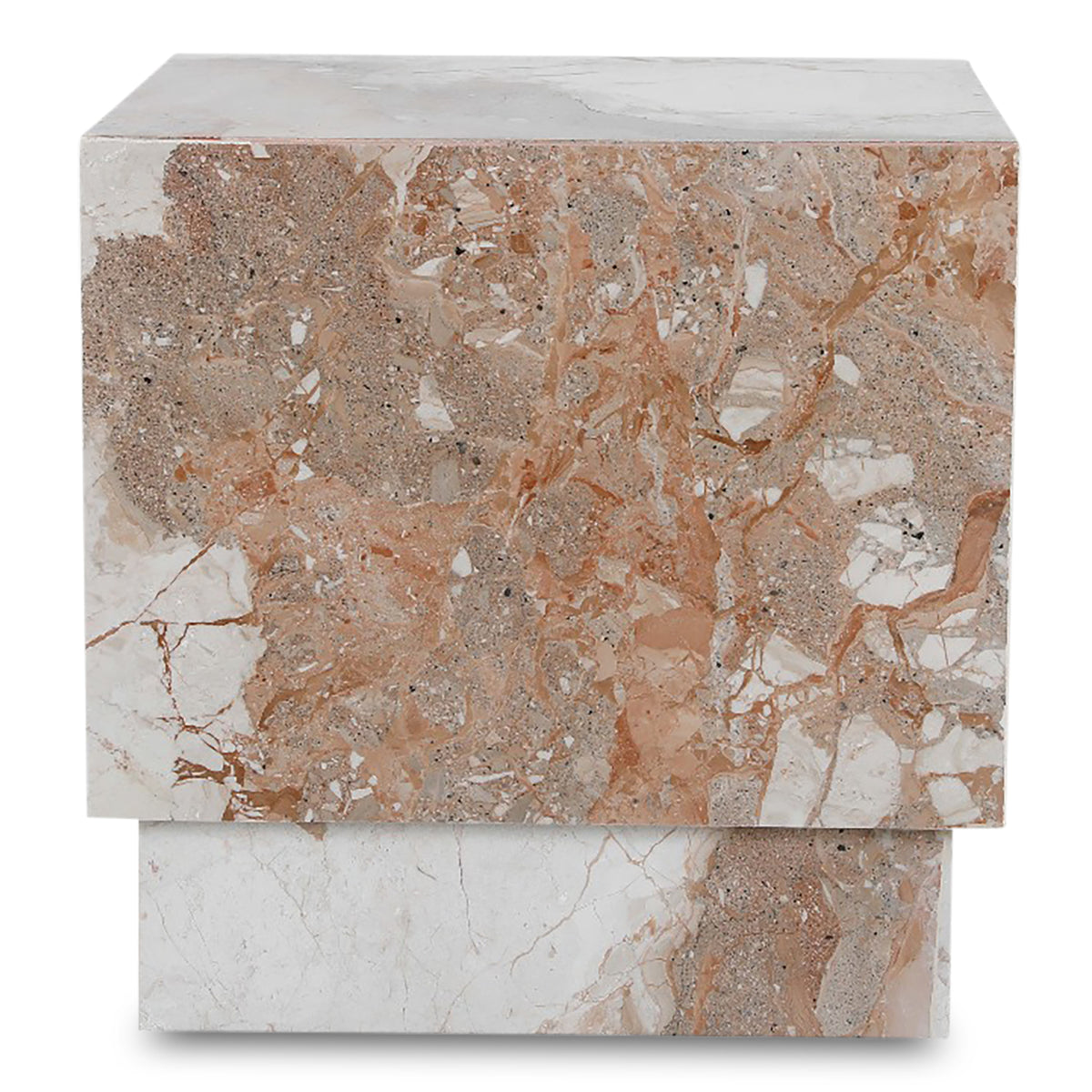 Layla Side Table – 20" Breccia Marble Side Table (5)