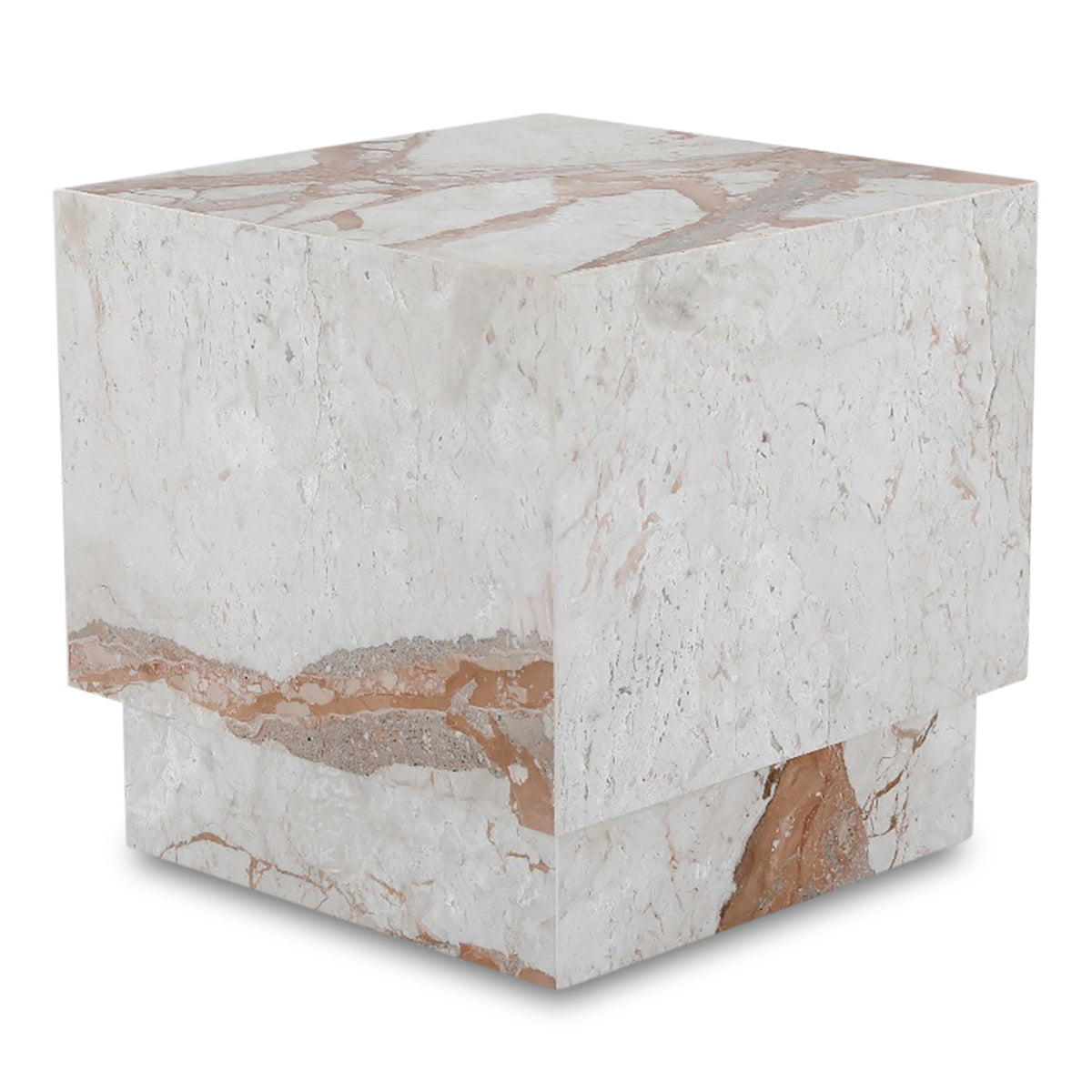 Layla Side Table – 20" Breccia Marble Side Table (3)