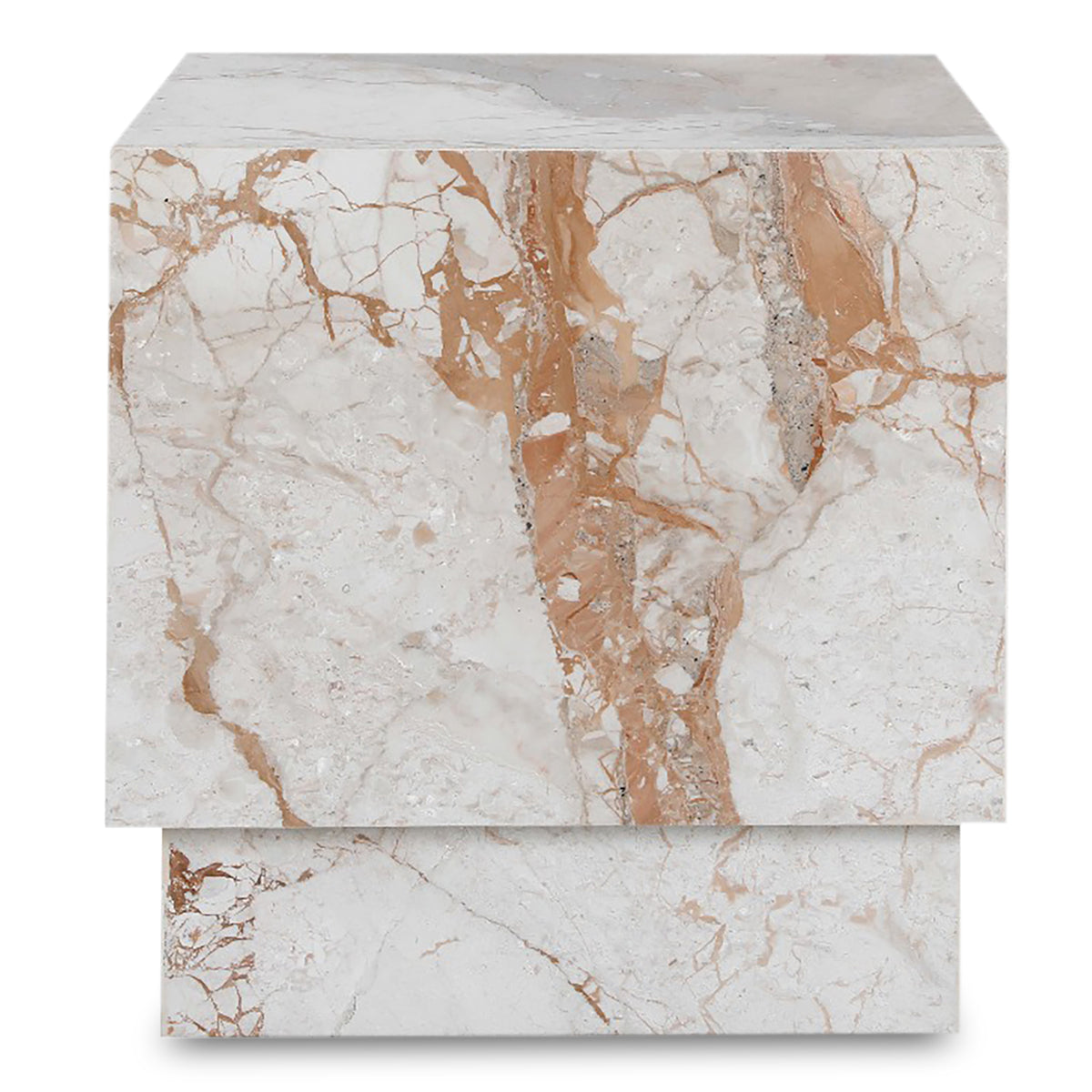 Layla Side Table – 20" Breccia Marble Side Table (4)