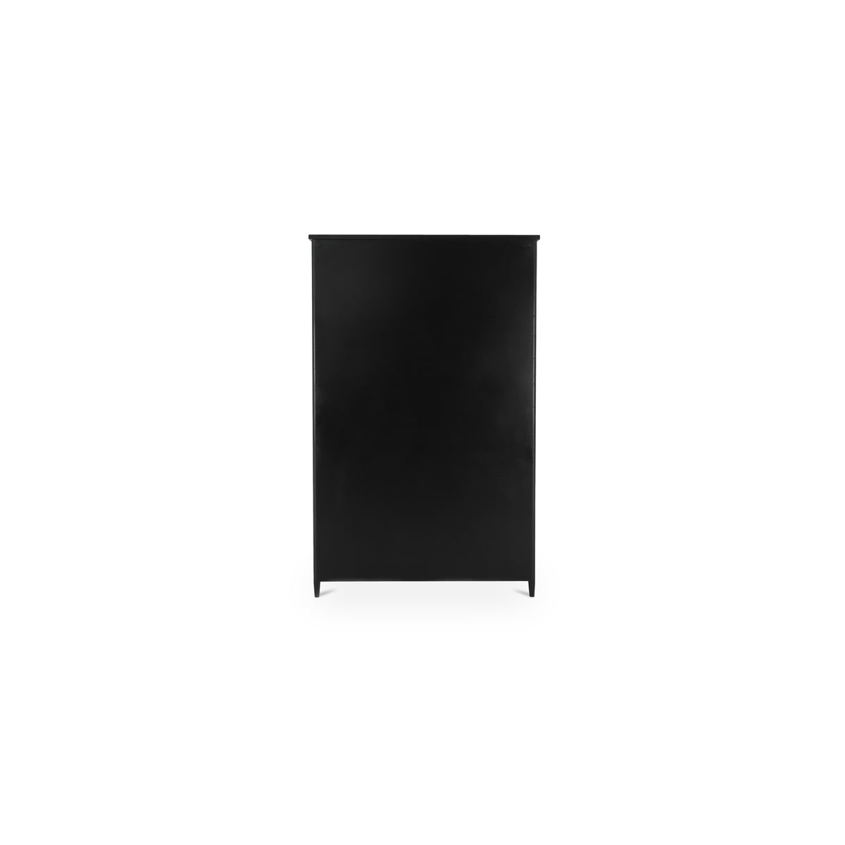 Henry Tall Cabinet – 48.5" Black Metal Display Cabinet (5)