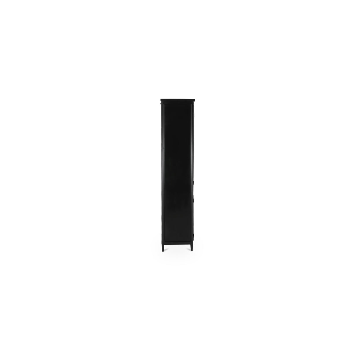 Henry Tall Cabinet – 48.5" Black Metal Display Cabinet (4)
