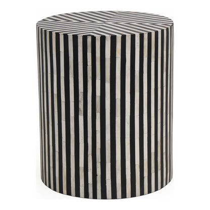 Chameau Side Table – 15" Cylindrical Camel Bone Side Table (1)