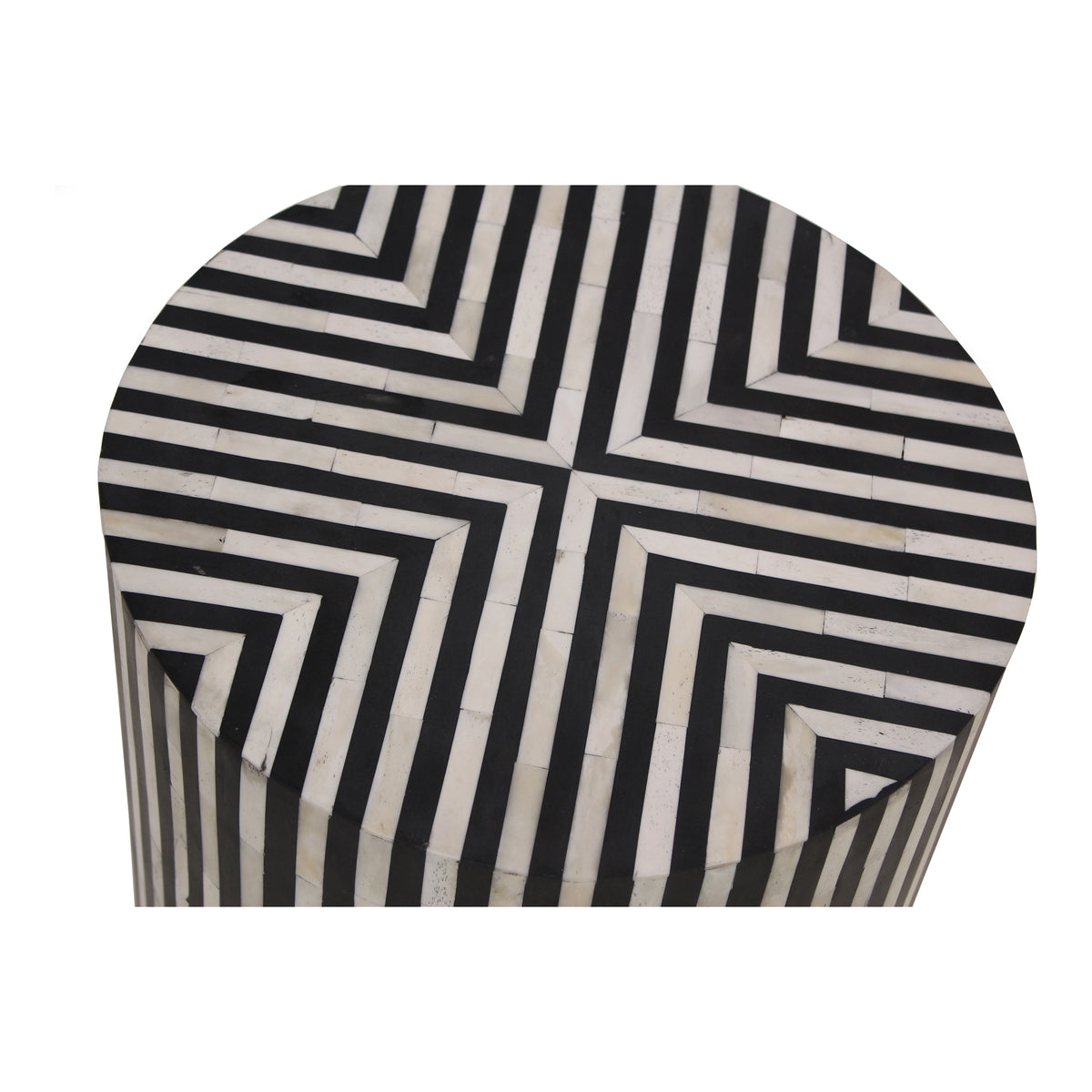 Chameau Side Table – 15" Cylindrical Camel Bone Side Table (3)