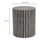 Chameau Side Table – 15" Cylindrical Camel Bone Side Table (10)