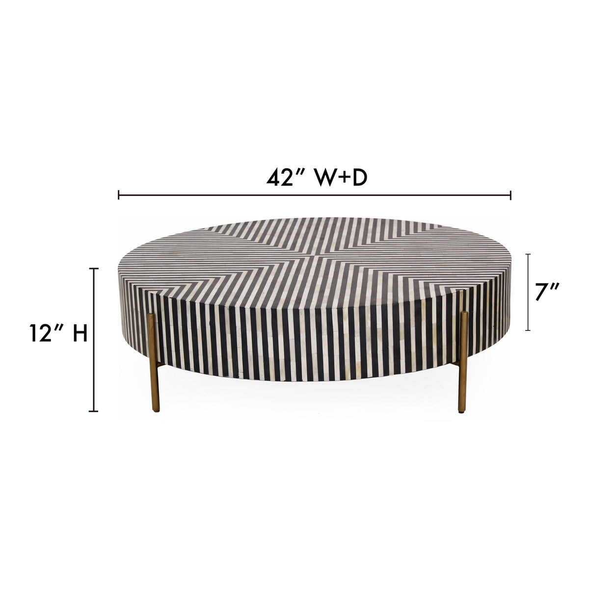 Chameau Coffee Table – 36"–48" Round Camel Bone Coffee Table (15)