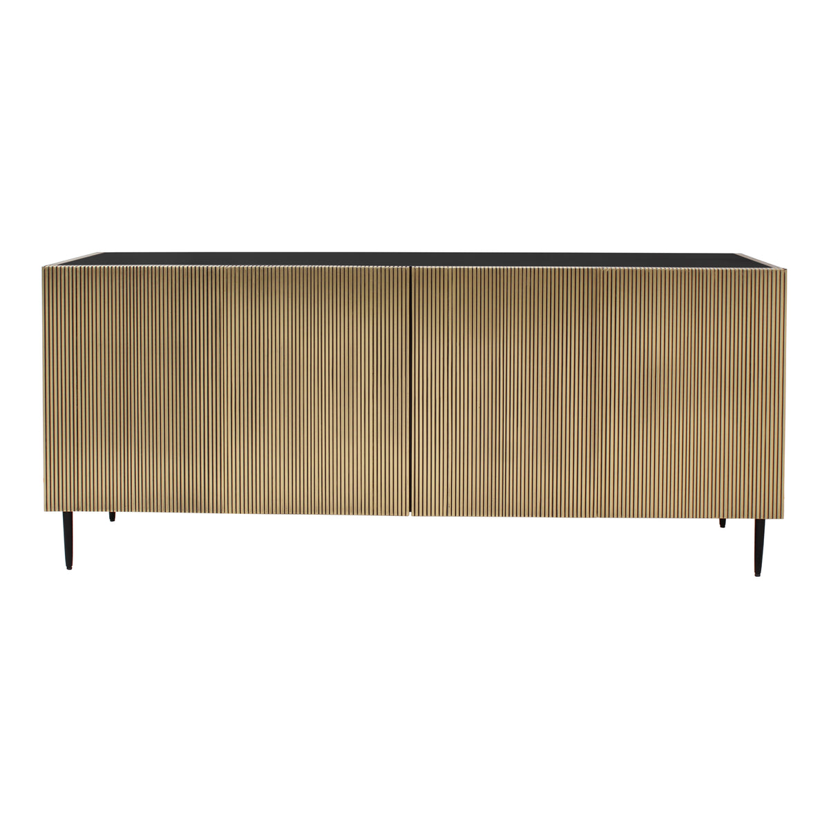 Brogan Sideboard – 72" Art Deco Antique Brass Sideboard (1)