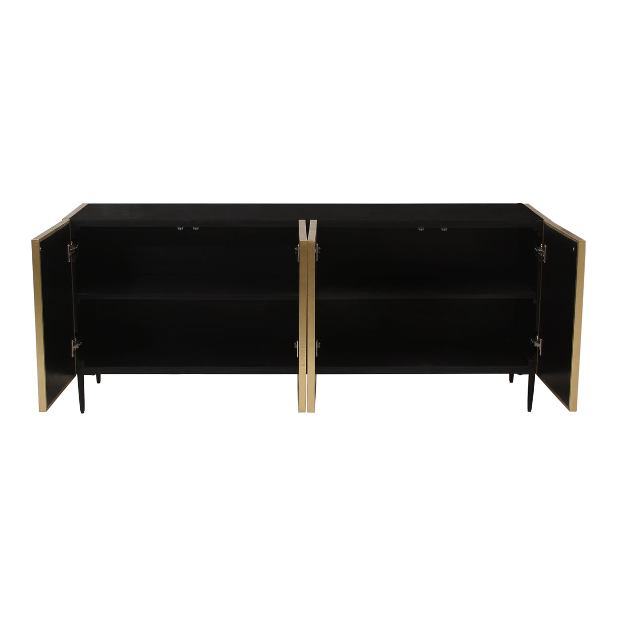 Brogan Sideboard – 72" Art Deco Antique Brass Sideboard (2)