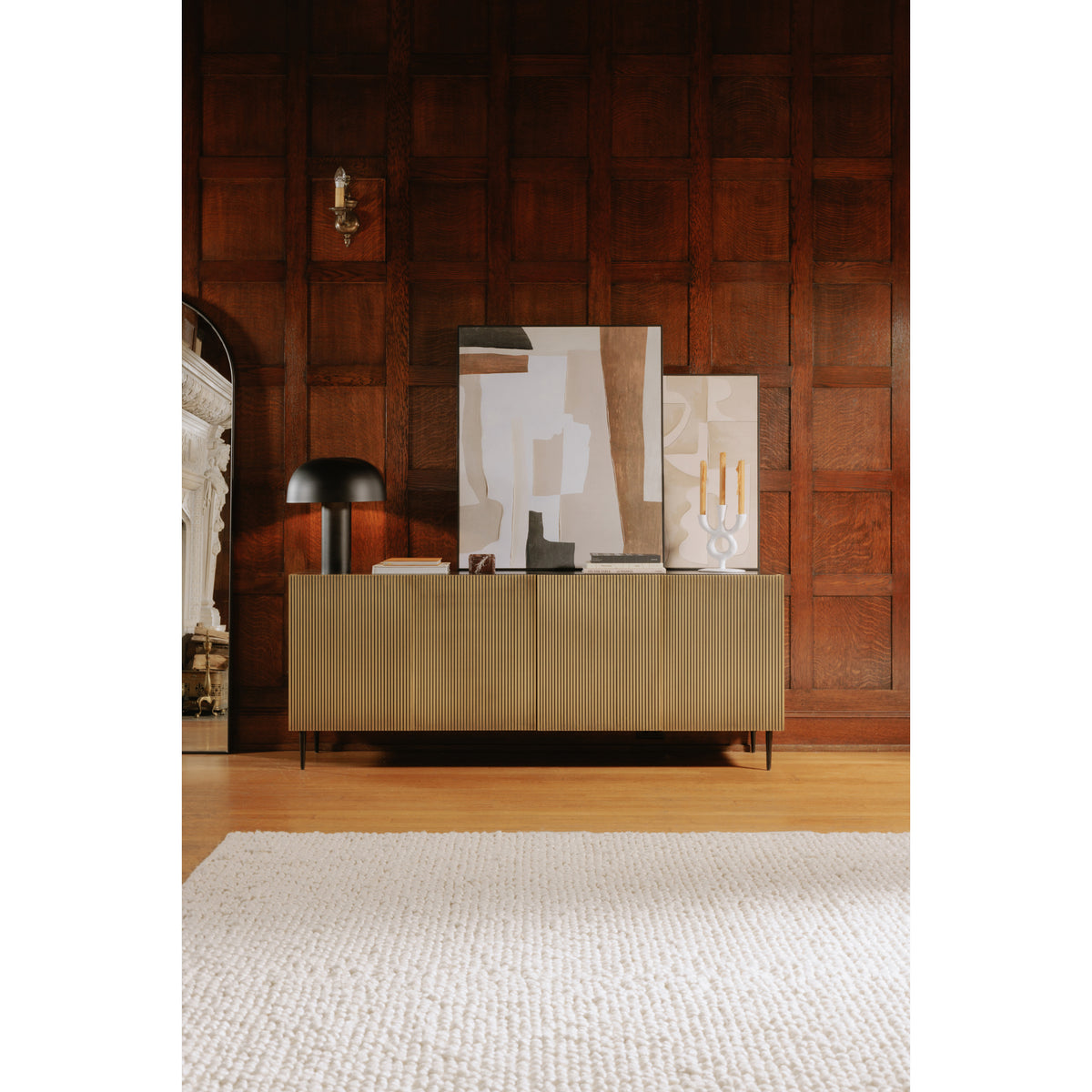 Brogan Sideboard – 72" Art Deco Antique Brass Sideboard (6)