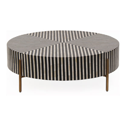 Chameau Coffee Table – 36"–48" Round Camel Bone Coffee Table (1)
